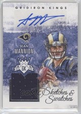 2015 Gridiron Kings Sketches and Swatches 178/249 Sean Mannion Auto Sketch 0a1