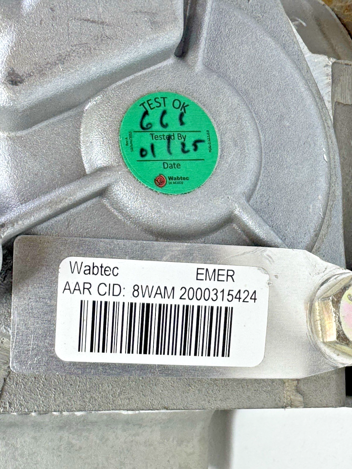 Abdx WABCO WABTEC 661520 ABDX EMERGENCY PORTION VALVE RAILWAY TRAIN ...