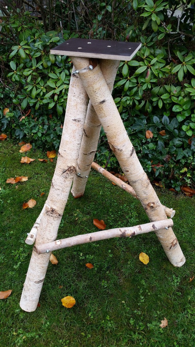 Fächerförmiger Vogelständer Aus Holz Für Käfigecken – 17x17 Cm Plattform Für Vögel & Kleintiere