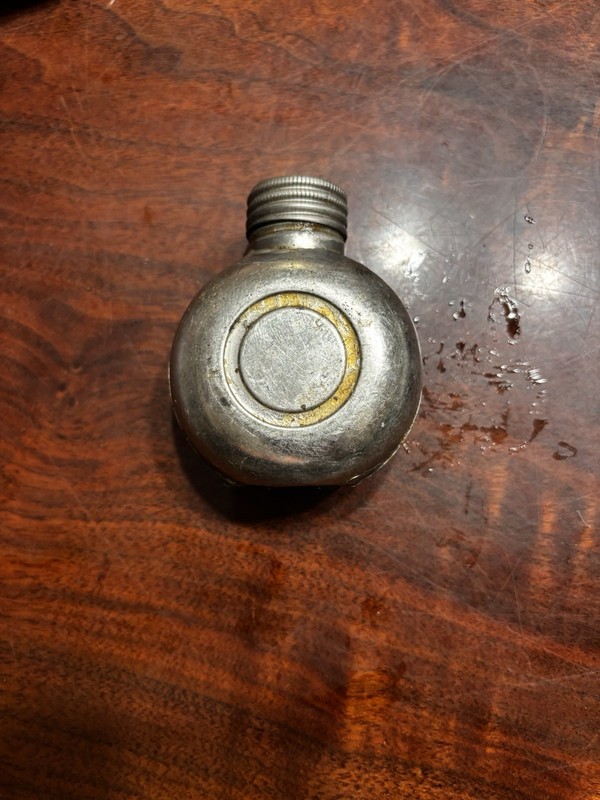OG Vintage Oil Bottle Metal Rifle Soviet Commbloc Mosin, AK, SKS