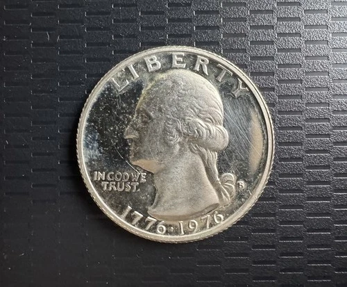 1976-S Proof Bicentennial Quarter - Brilliant Condition 40% Silver