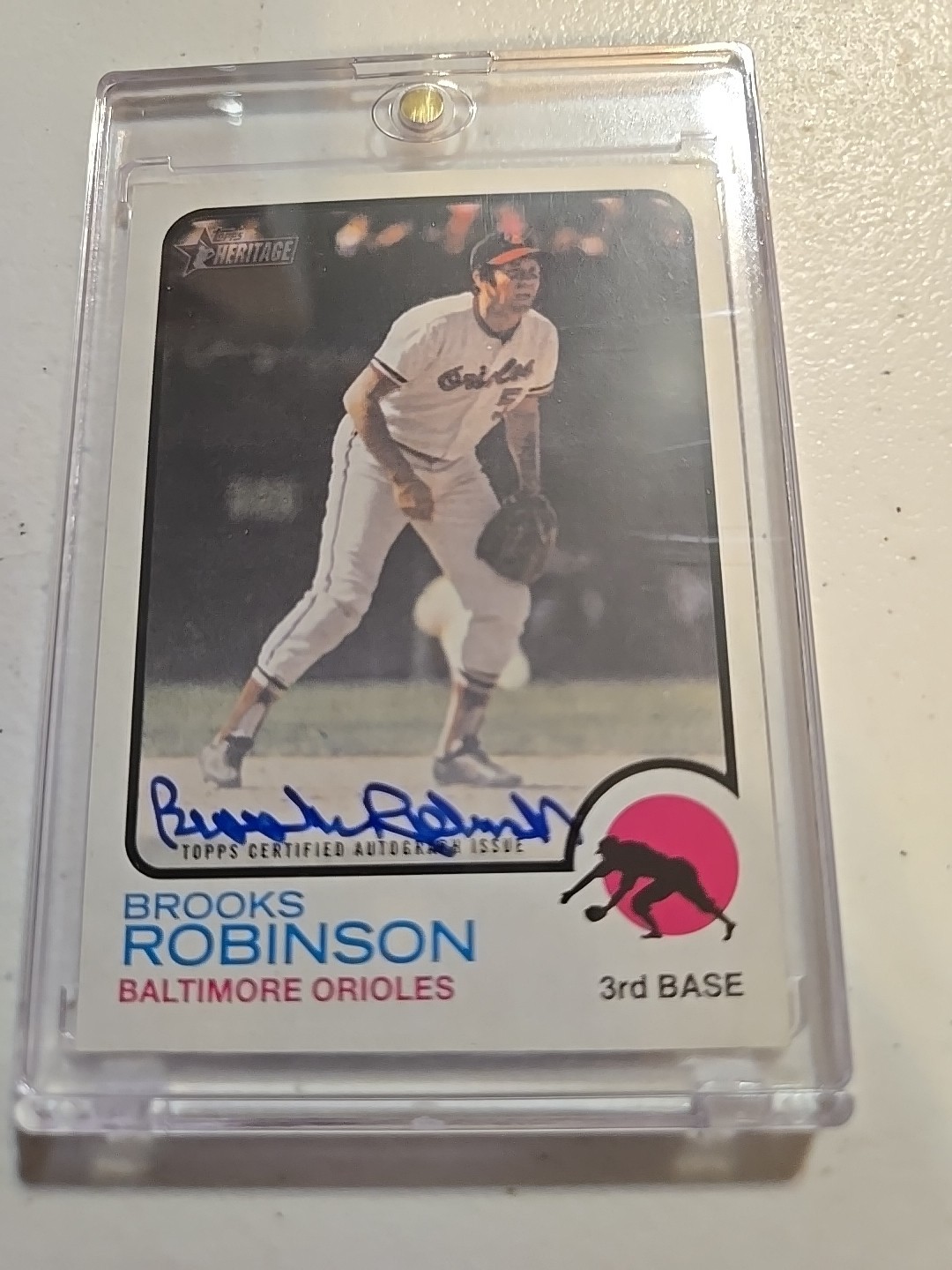 Brooks Robinson 2022 Topps Heritage Real One Autographs #ROA-BR