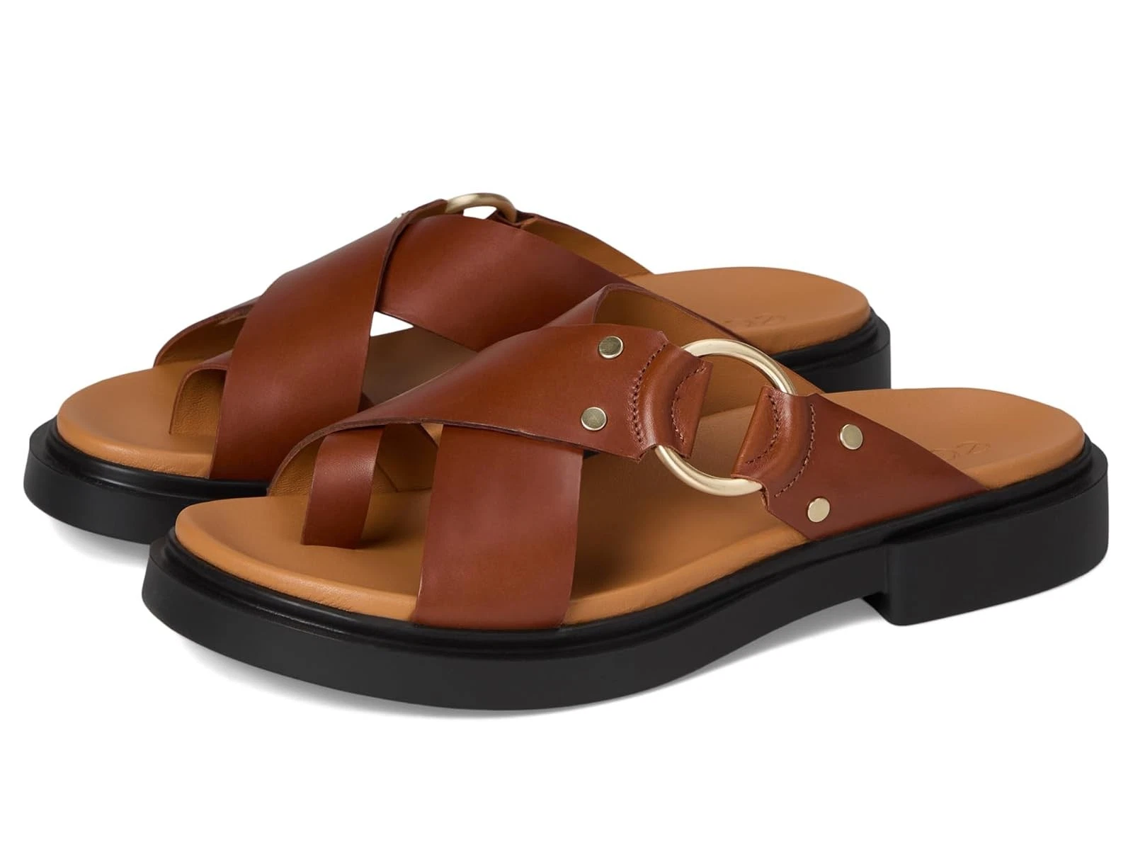 Sandali donna ECCO Seoul punta anello ornamento sandali slide