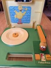 Fisher Price 1983 Sesame Street Big Bird Record Player Tested Working