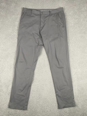 Rhone Commuter Slim Pants Mens 35x30 Gray Performance Stretch Golf Office Work