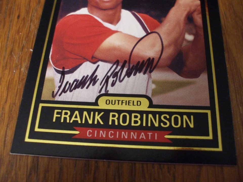 FRANK ROBINSON O'S AUTO ADIRONDACK LTD ED 23/166 1966 TRIPLE CROWN BAT ...