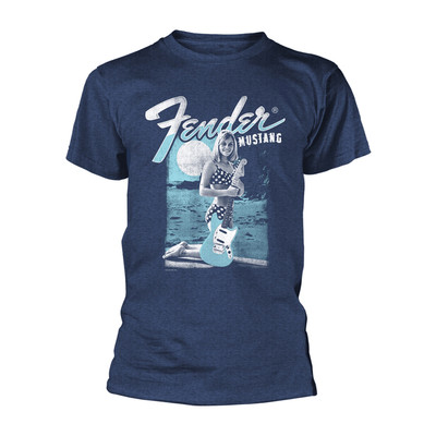 Fender Mustang Electric Guitar Beach lizenziert T-Shirt Herren