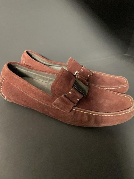 Men Salvatore Ferragamo Heels Purple Suede 40
