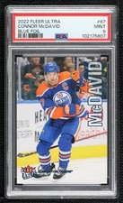 2022-23 Upper Deck Fleer Ultra Blue Foil /399 Connor McDavid #87 PSA 9 MINT 8nl