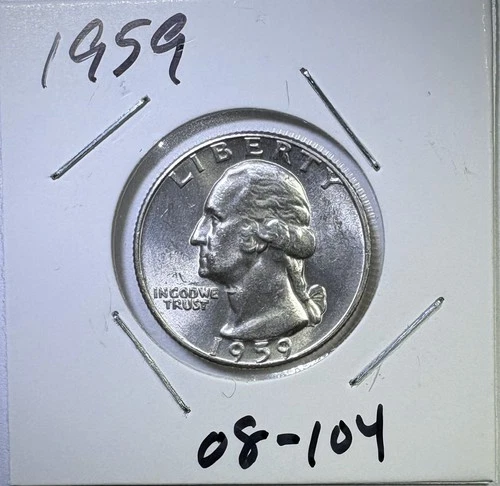 1959 25c SILVER Washington Quarter UNCIRCULATED (08-104)