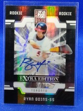 A35,465 - 2009 Donruss Elite Extra Turn of the Century #104 Ryan Goins Auto /150
