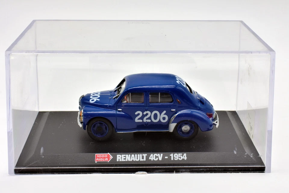 Modellini auto MILLE MIGLIA scala 1:43 RENAULT 4CV diecast collezione modellismo - Immagine 2 di 4
