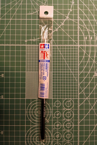 Cepillo de modelado Tamiya n.o 18 cepillo puntiagudo alto grado mediano 87018 - Imagen 2 de 2