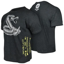 Front Toward Enemy Snake-Side T-Shirt (L)- Charcoal Heather