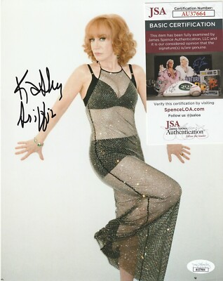 KATHY GRIFFIN SIGNED COMEDIAN LIFE ON THE D-LIST 8x10 PHOTO - JSA COA