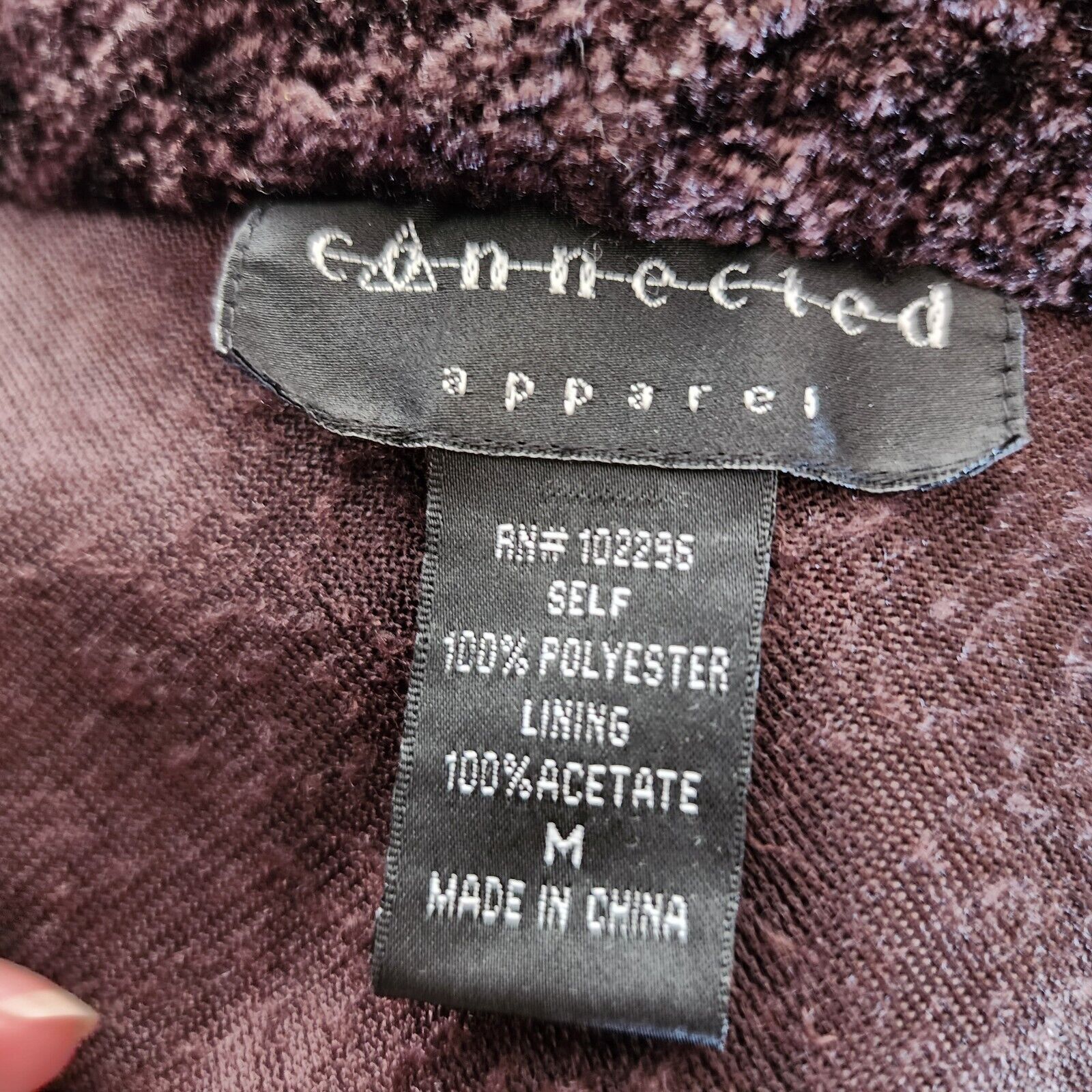 CONNECTED Brown Fluffy Winter Open Jacket Blazer … - image 5