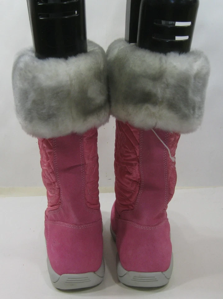 Nuevo ROSA Timberland Gamuza Pull Up Botas Niña Talla 13 C Foto 4 de 4