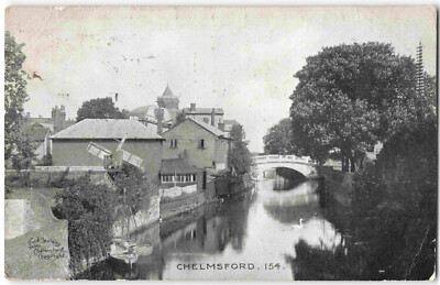 Chelmsford Essex Stone Bridge River Can - nach Harrison Leyton - Postkarte 1916 R13