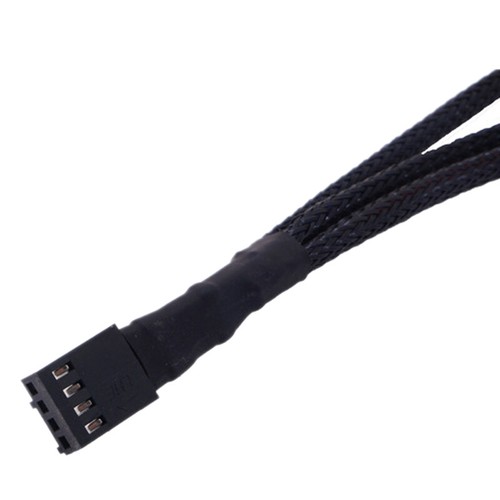 Copper 2/3/4 Way PWM 4Pin/3Pin Computer Connector Fan Power Extension CablEB.F,
