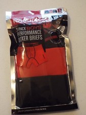 Reebok 3 Pack Boys Performance Boxer Briefs Stretch Performance Training Small