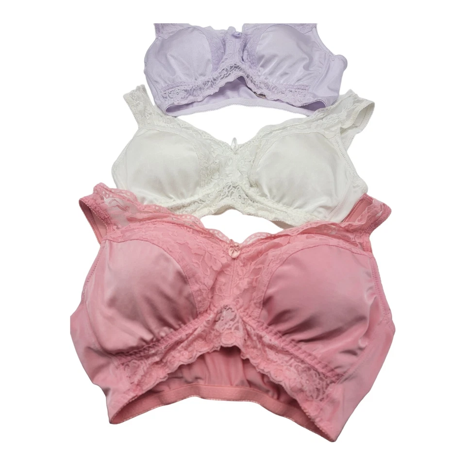 Sujetador de cizalla Rhonda para mujer talla L multicolor paquete de 3 almohadillas para dormir fiesta R672P  Foto 2 de 4