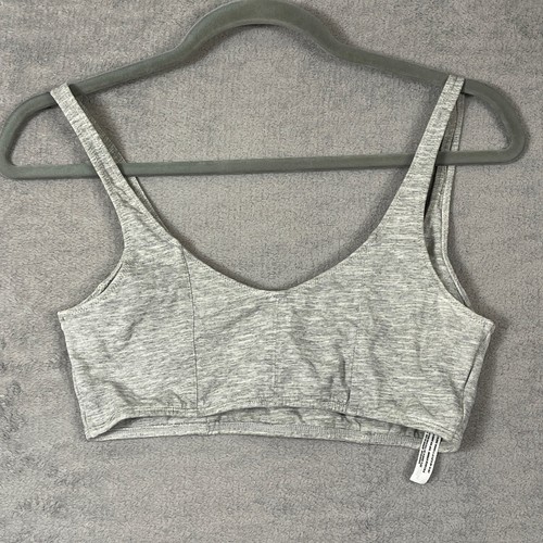 Intimately Free People Bralette Womens Size Small Petite Gray Tie Front Pullover - Picture 5 of 12