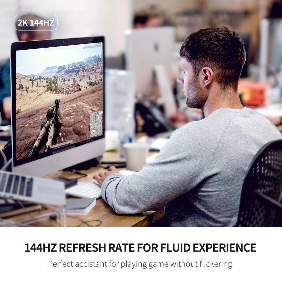 Mini DisplayPort to Display Port DP 2M Cable GOLD PLATED For MacBook Pro Air Mac - Image 3 of 4