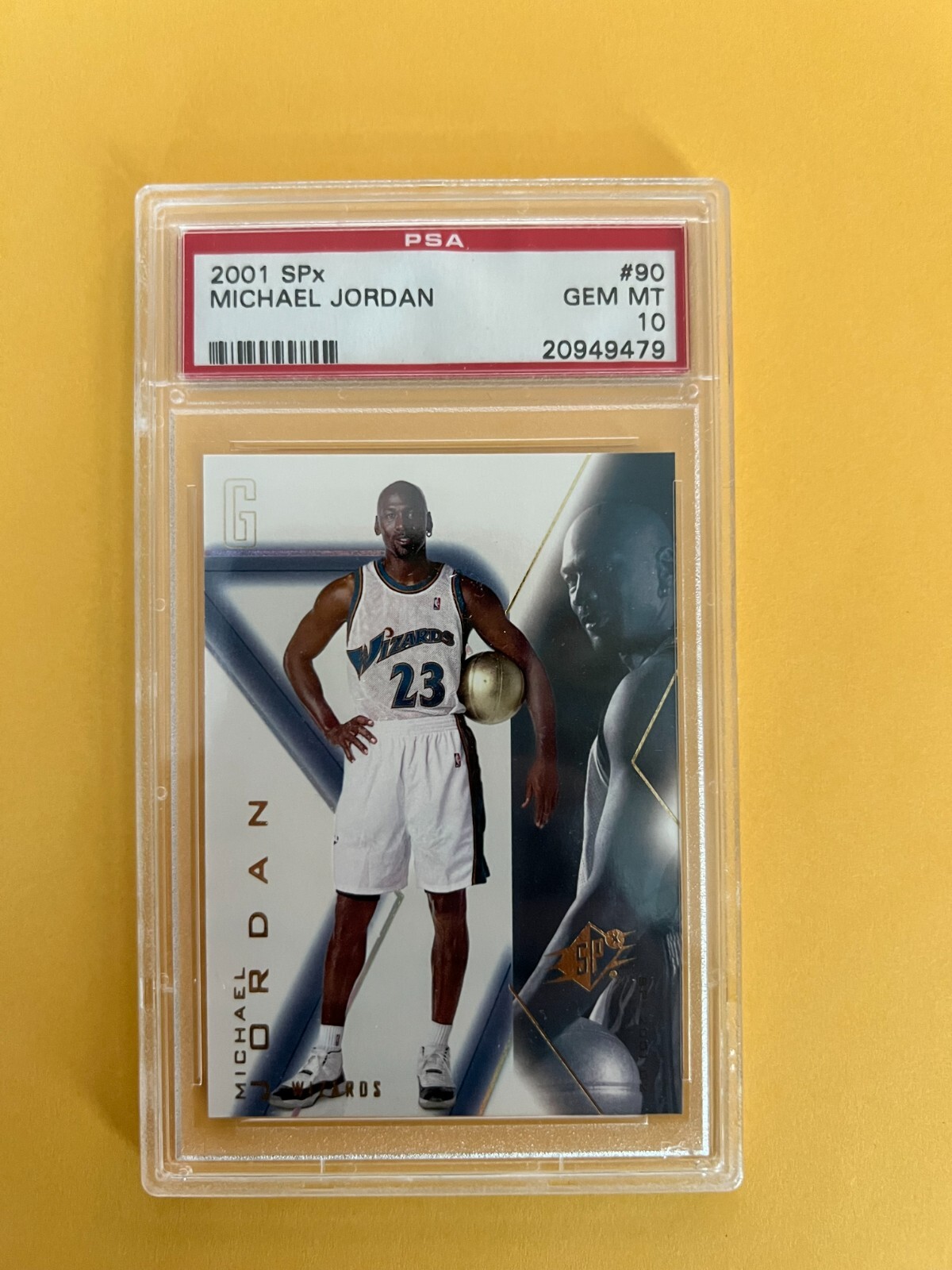 2001 SPx #90 Michael Jordan Washington Wizards PSA 10 GEM MINT