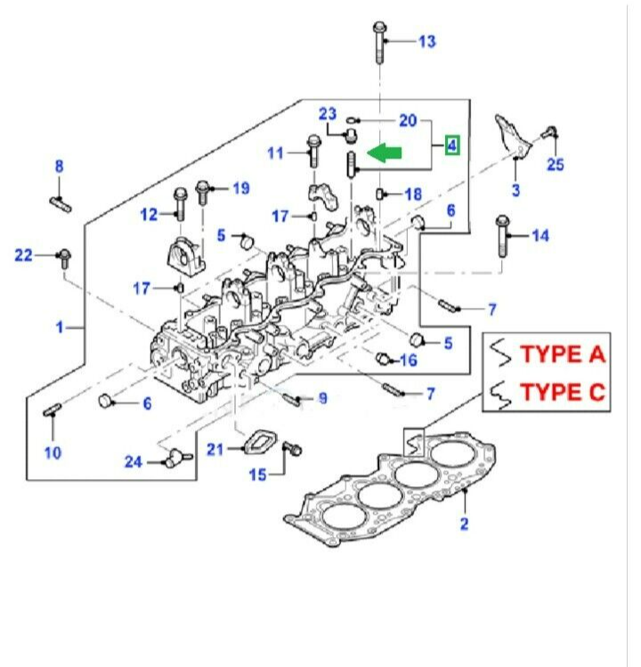 Genuine Ford Ranger/Everest N Engine Diesel Valve Guide x 4  