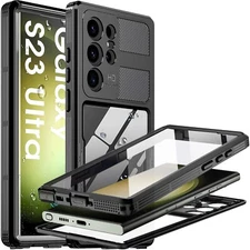 For Galaxy S23 S23+ S23 Ultra Waterproof Case Shockproof Plus Screen Protector