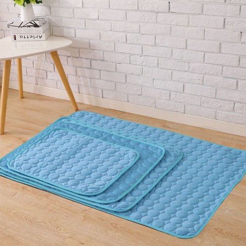 Cool Ice Silk Cold Bed Cushion Sleeping Pad Pet Cooling Mat Dog Cat Mattress - Picture 7 of 16