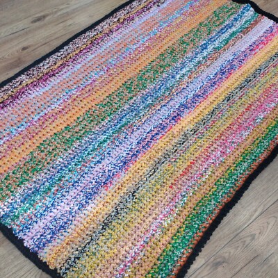 LARGE Crocheted black Friday PRICE  Blanket / Very Heavy And Warm