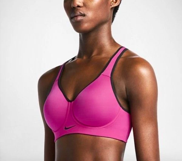 Nwt $65 Nike Dri-fit Pro Rival Sports Bra High Impact Wire Free Molded Pink  30C