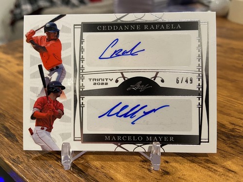 2022 Leaf Trinity Marcelo Mayer | Ceddanne Rafaela Dual RC Prospect Auto #/49 🔥 - 第 1/2 張圖片