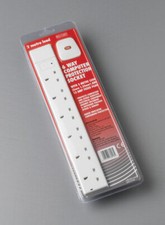 6 WAY SURGE PROTECTED GANG STRIP + INDICATOR - 5M