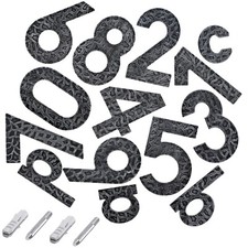 Numero Civico Ferro Battuto Numero 0 - 9 Segno Porta Lettera Nero 120 MM Antico