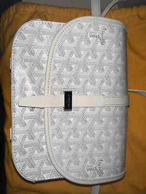 Goyard Goyardine Belvedere II PM Messenger Bag White