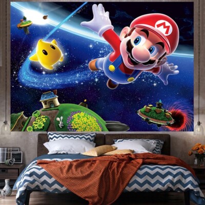 3D Super Mario Tapeten Kindertapete Kinderzimmer Schlafzimmer Tapeten Wandtapete