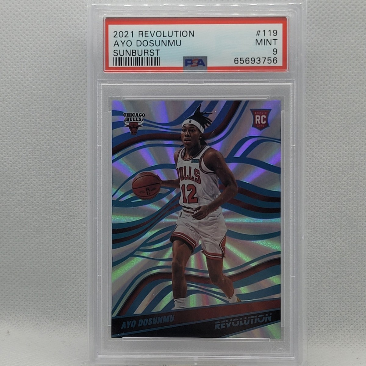 2021-22 Panini Revolution Basketball Ayo Dosunmu Sunburst /60 RC