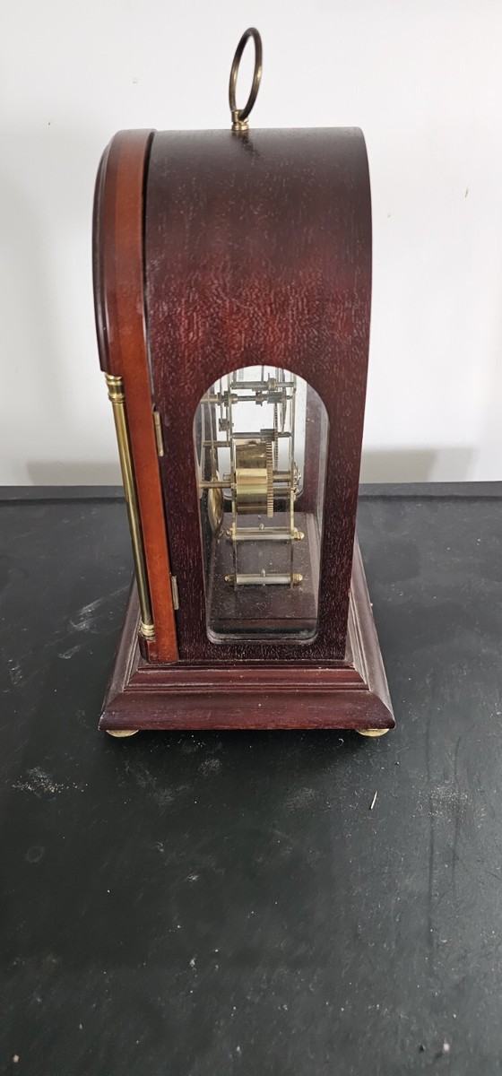 Franz Hermle Mantel Clock Mahogany with Key #791-081 (1987) | eBay