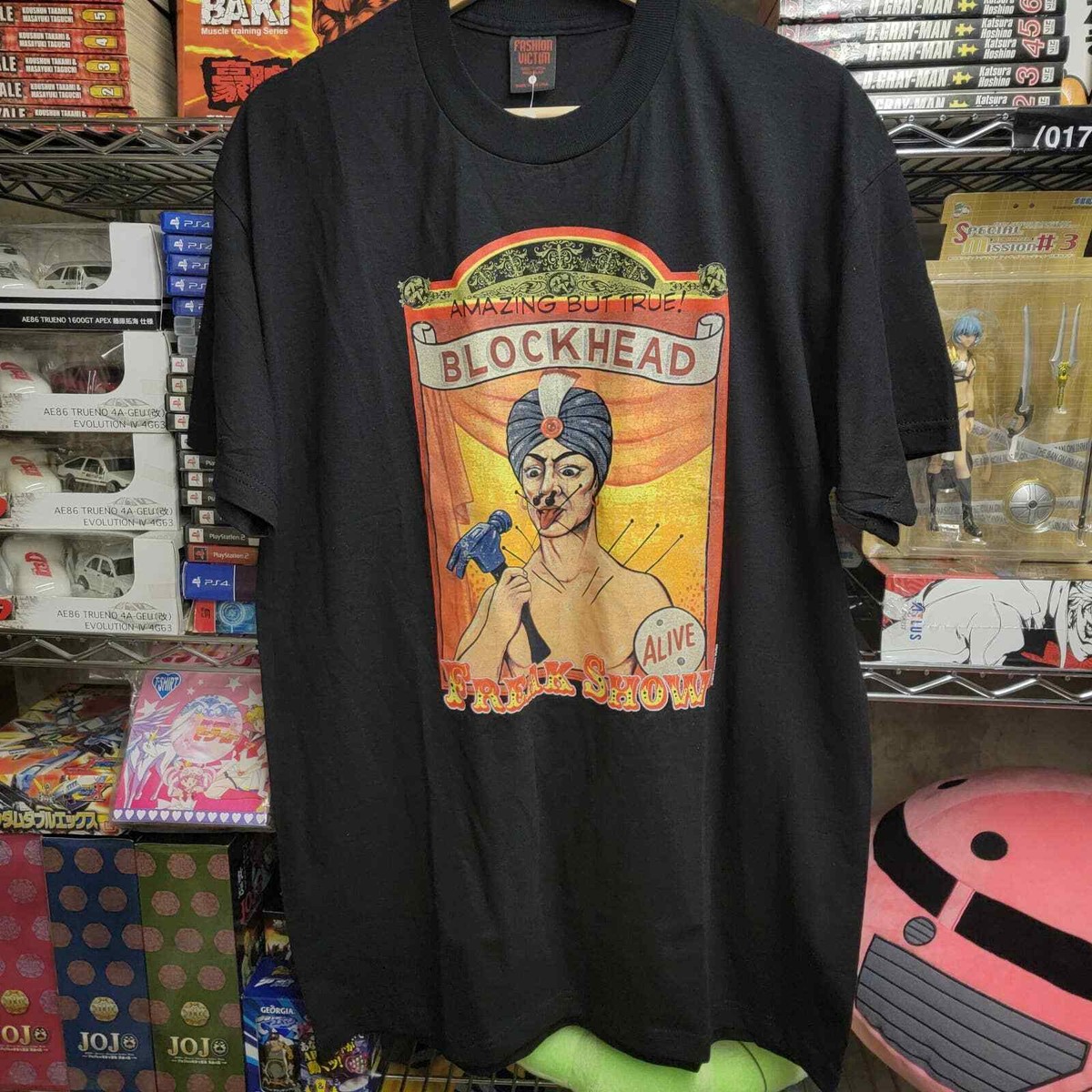 90's BLOCKHEAD フリークショー Tシャツ 90's BLOCKHEAD フリーク