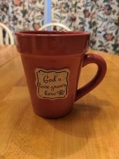 Gardener Mug  Gods Love Grows Here  Flower Po...