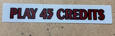 Play 45 Credits Reel Glass Insert S2000  IG147274 5 by .875