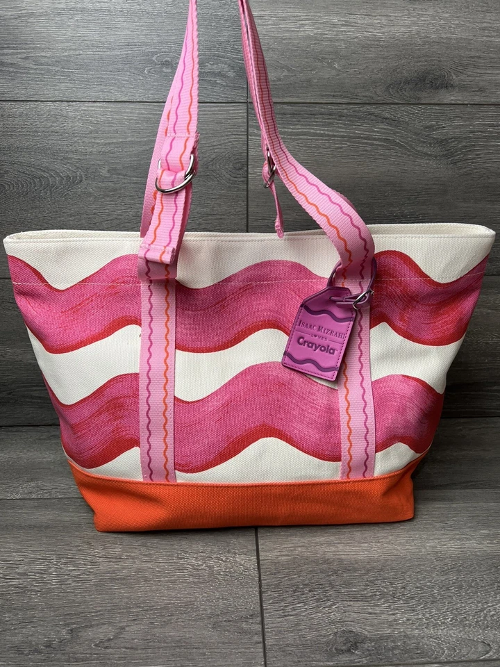 Isaac Mizrahi Live! Bolso de Mano CRAYOLA Wed Handle Rosa Multi BOLSO A398747 Foto 2 de 4
