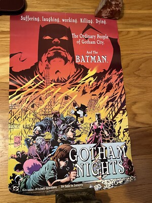 Batman Gotham Nights II promo poster 1995 22''x14''