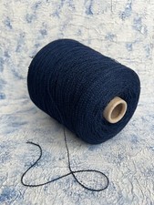 Cotton/Cashmere/Polyamide 88/3/9 yarn Color Navy, per 100g/3.52oz