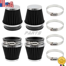 4 Air Intake Filter Pod Cleaner 525354mm For Suzuki Kawasaki Yamaha Motorcycle