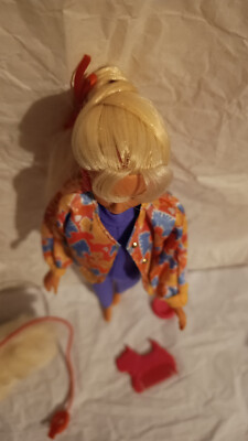 works! SINDY GoGo DOG Sindy 1993 vintage WITH SOFT HAIR earrings