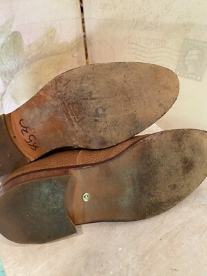 Jonathan Richards Shoes 8 Italian Chestnut Brown Pebbled  display picture 2