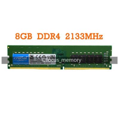 Crucial 8GB 16GB Ram DDR4 2133 2400 2666 3200MHz DIMM 2Rx8 288Pin